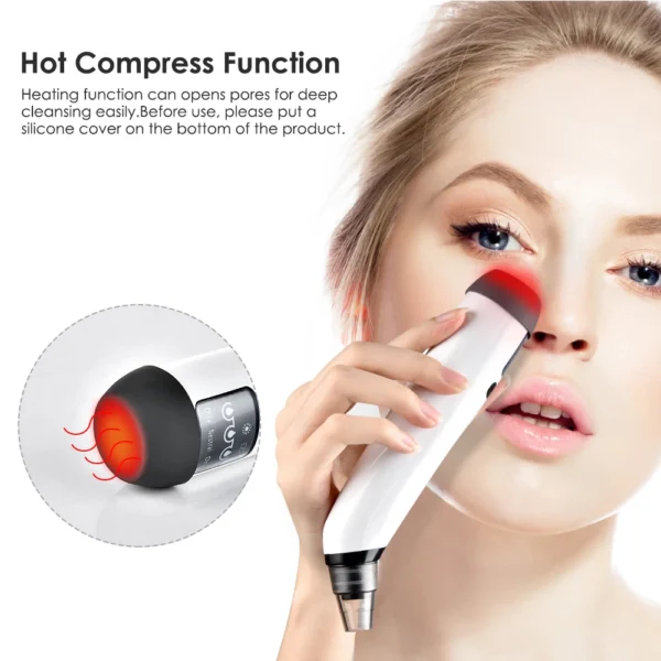 Beauty Electric Blackhead Remover Facial Cleaner Black Point Vacuum Suction Black Head Dots Remover Extractor Skin Care Tools - Image 5
