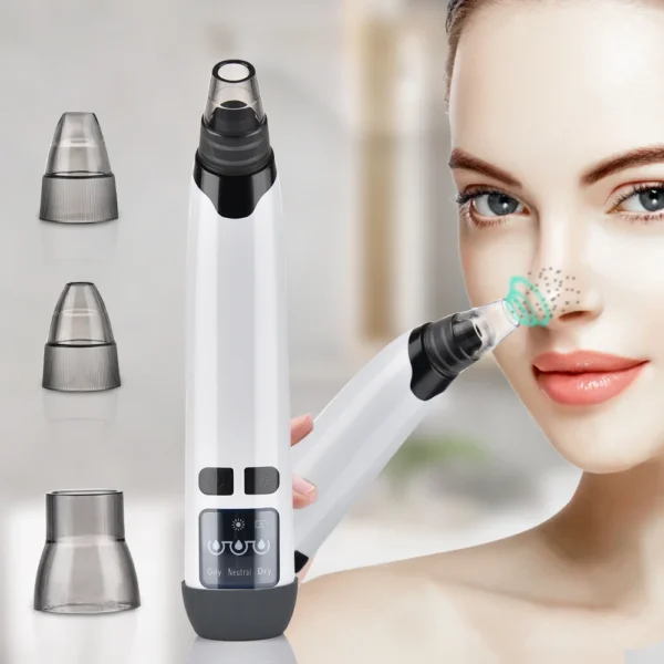 Beauty Electric Blackhead Remover Facial Cleaner Black Point Vacuum Suction Black Head Dots Remover Extractor Skin Care Tools - Image 3